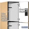 Salsbury Industries Wardrobe Locker, 45" W, 24" D, 76" H, (3) Wide, (9) Openings, Maple 23364MAP - alternate 6